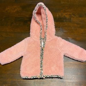 Zipper fleece hoodie